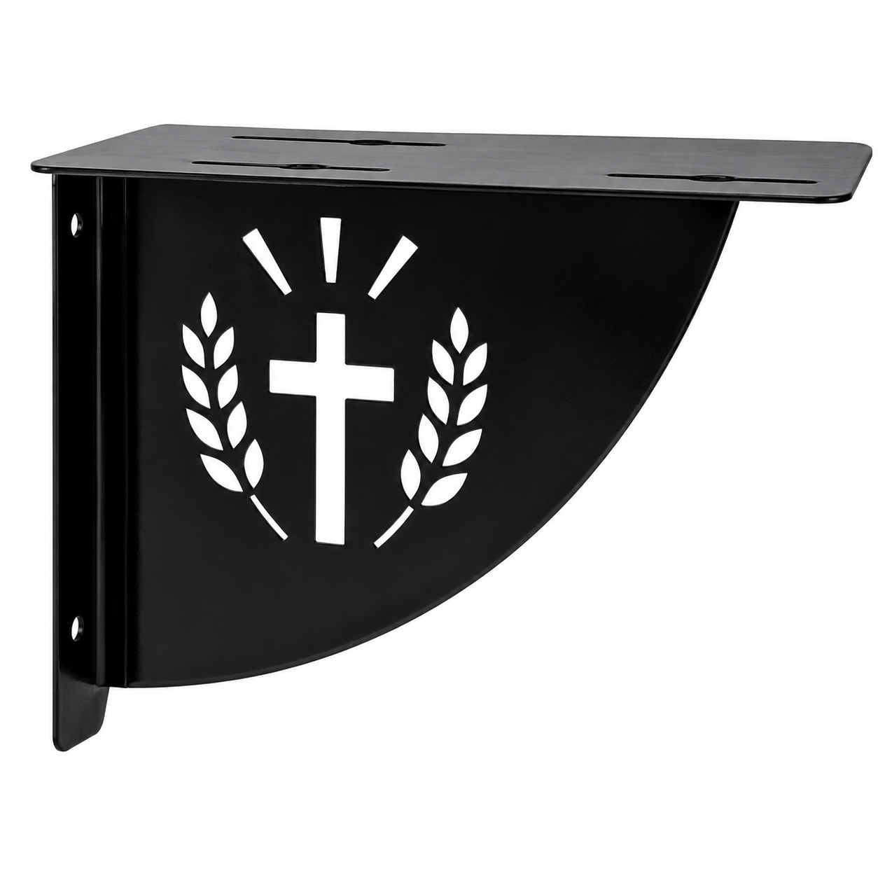 Cross & Laurel mailbox bracket